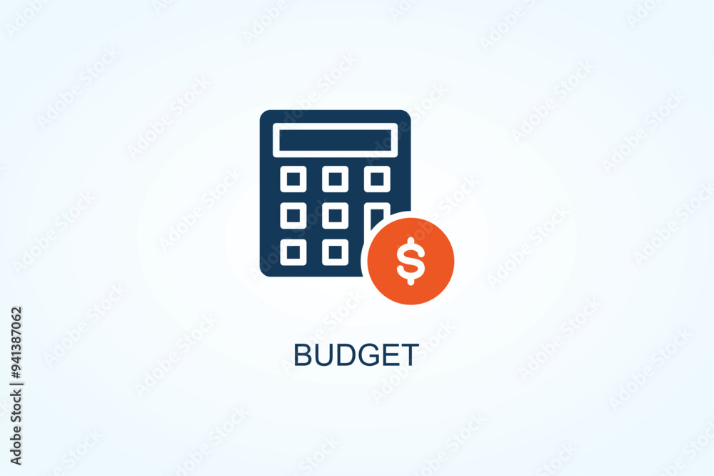 Budget Vector Or Logo Sign Symbol Illustration Budget Vector Or Logo Sign Symbol Illustration