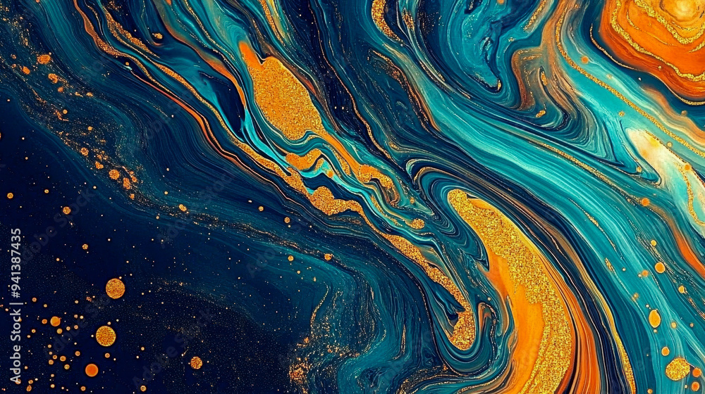 Vivid Swirling Paint Art for Wallpaper Vivid Swirling Paint Art for Wallpaper