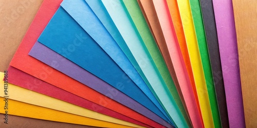 Background from colored sheets of cardboard top view, colorful, cardboard, craft, art, handmade, texture, paper, design