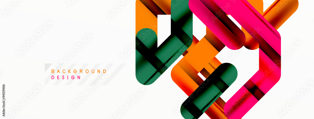 Dynamic colorful lines minimal abstract background Dynamic colorful lines minimal abstract background