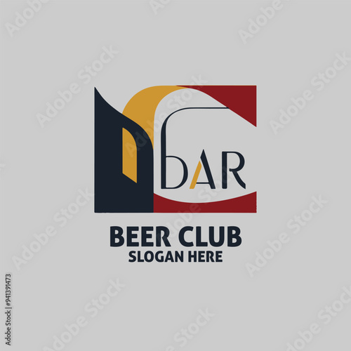 Free vector beer club logo design and unique icon illustration