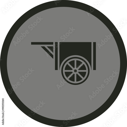 Wood Cart Icon Design