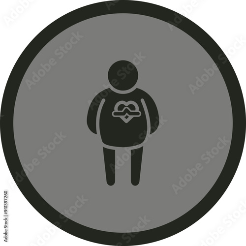 Obesity Vector Icon Design