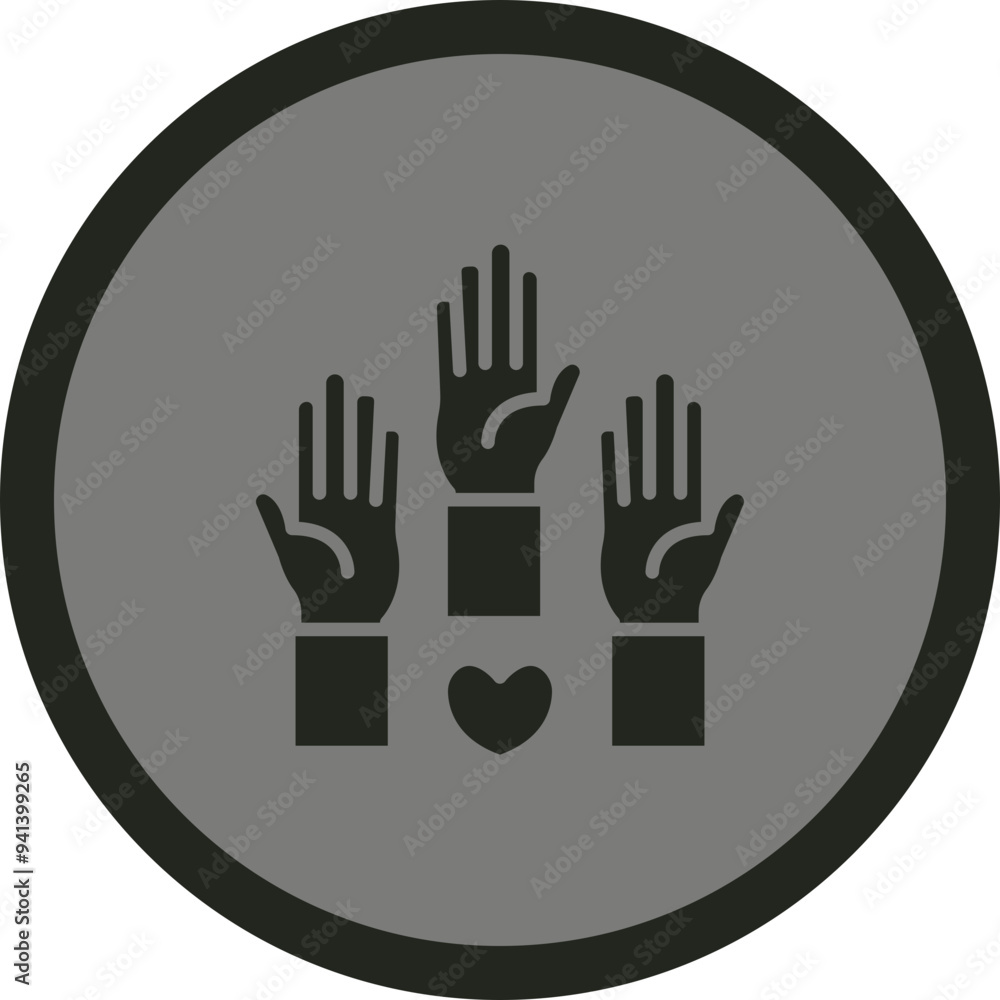 Volunteering Vector Icon Design
