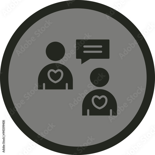 Gossiping Vector Icon Design