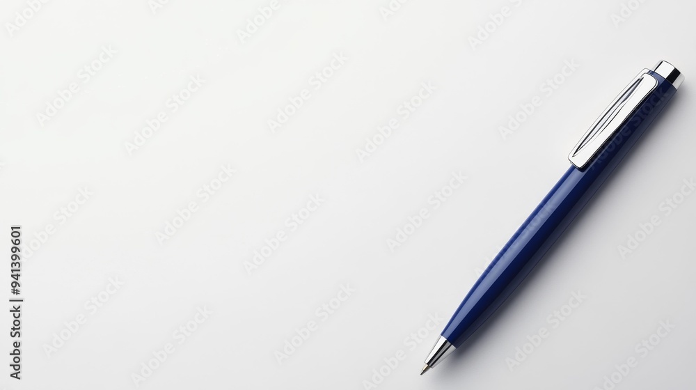 Ballpoint Pen on White Background Generative AI Ballpoint Pen on White Background Generative AI