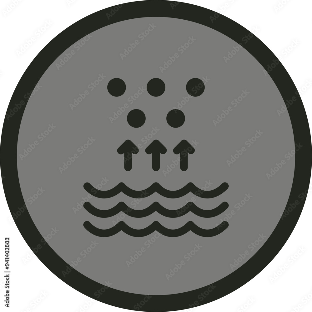 Evaporation Vector Icon Design Evaporation Vector Icon Design