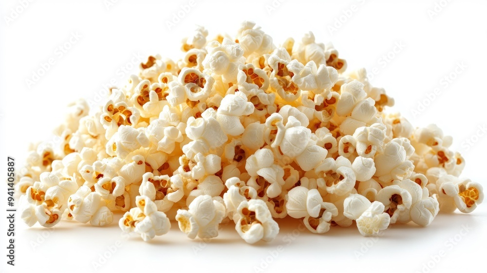 Pile of Freshly Popped Popcorn Generative AI Pile of Freshly Popped Popcorn Generative AI
