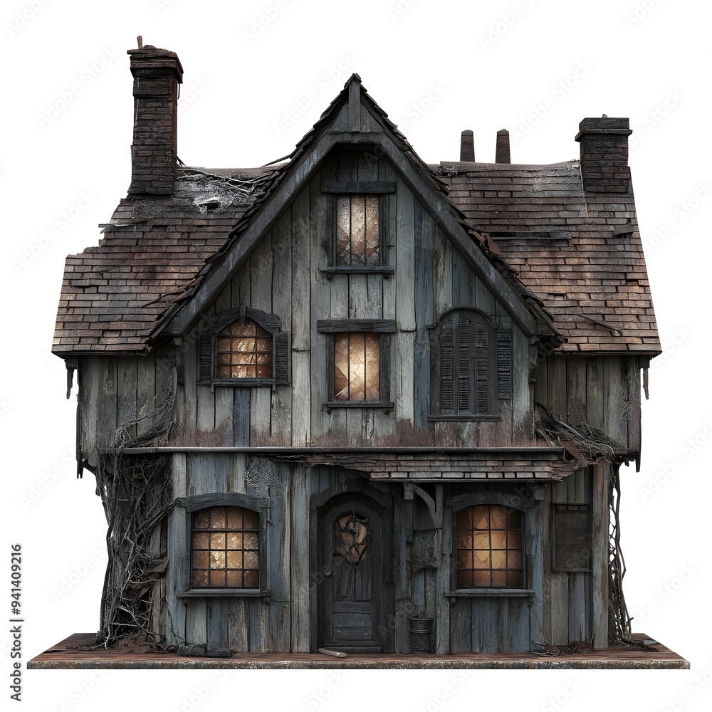 Abandoned Haunted Mansion Dilapidated Exterior Flickering Candles Moody 3D Rendering Abandoned Haunted Mansion Dilapidated Exterior Flickering Candles Moody 3D Rendering