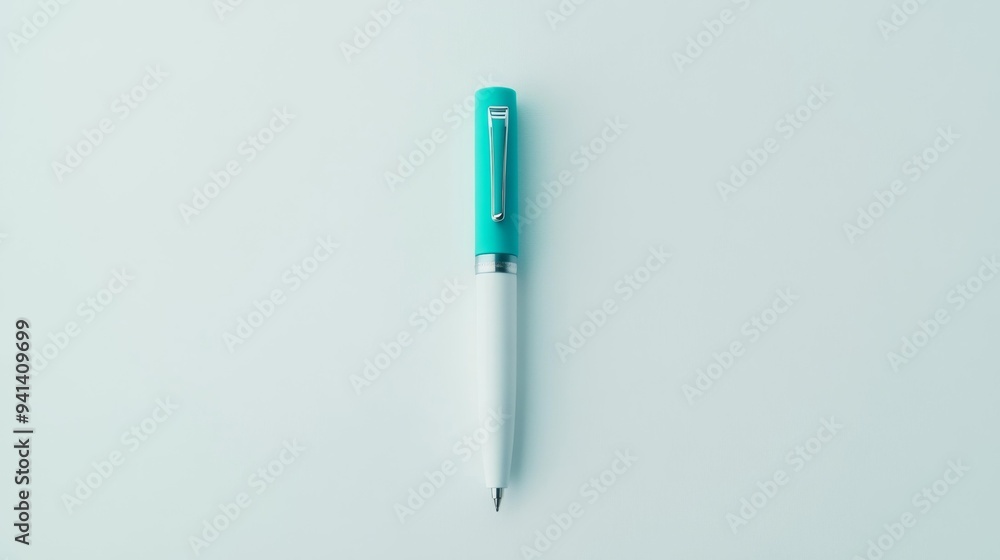 Minimalist Pen on Light Background - Generative AI Minimalist Pen on Light Background - Generative AI
