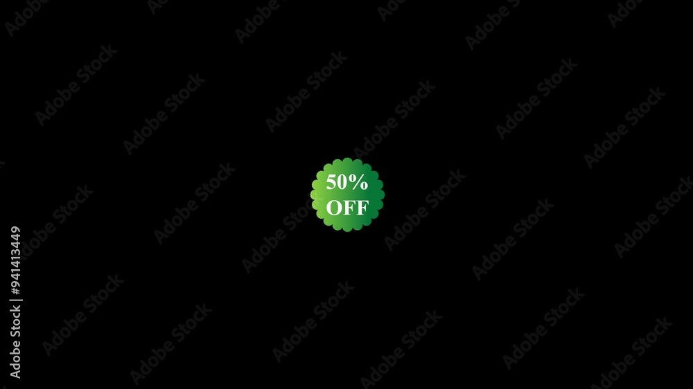 Animated Up to 50% Sale Button Shape Banner Design. Red Round Creative Banner Isolated for Advertisement Graphic Designs. 4k Animated Up to 50% Sale Button Shape Banner Design. Red Round Creative Banner Isolated for Advertisement Graphic Designs. 4k