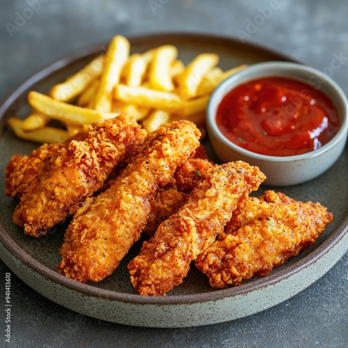 Fried Chicken Hot Crispy Strips photo