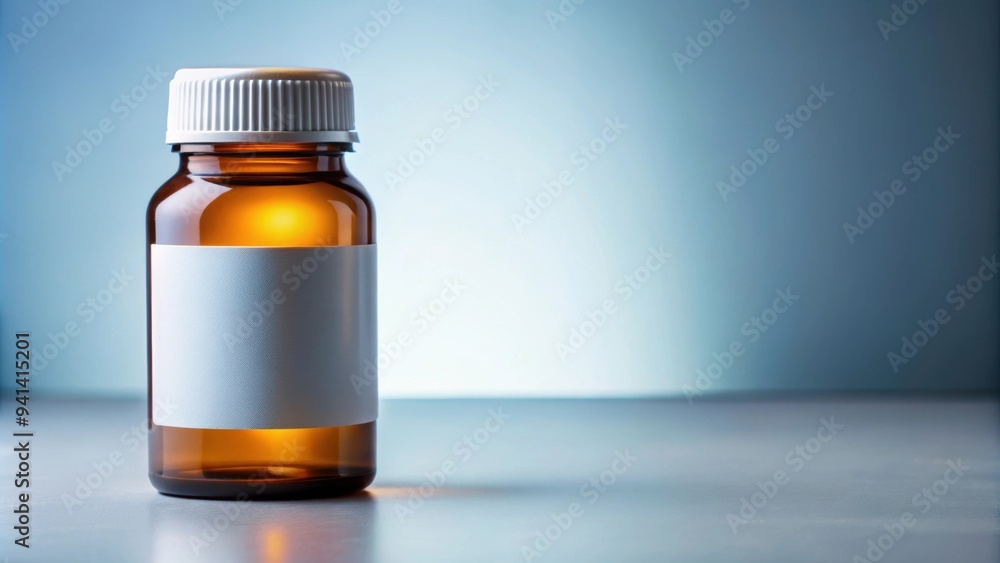 Close-up of a medicine bottle with label , medication, pharmacy, prescription, healthcare, treatment, illness, pharmaceutical Close-up of a medicine bottle with label , medication, pharmacy, prescription, healthcare, treatment, illness, pharmaceutical