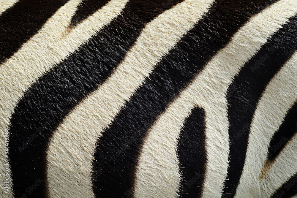 Close-up of zebra skin pattern. Close-up of zebra skin pattern.