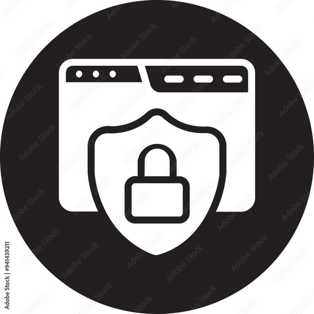 web security glyph icon web security glyph icon
