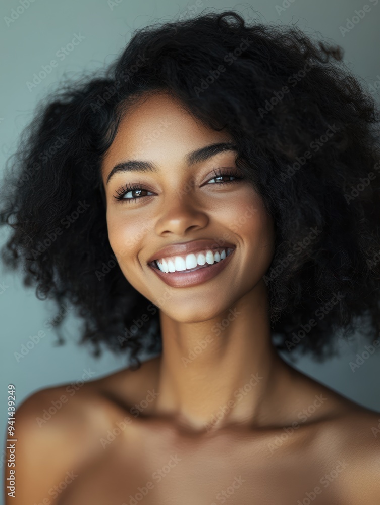 a young woman with natural curly hair, smiling confidently against various pastel backgrounds. These images are ideal for content focused on beauty, diversity, and modern fashion. a young woman with natural curly hair, smiling confidently against various pastel backgrounds. These images are ideal for content focused on beauty, diversity, and modern fashion.