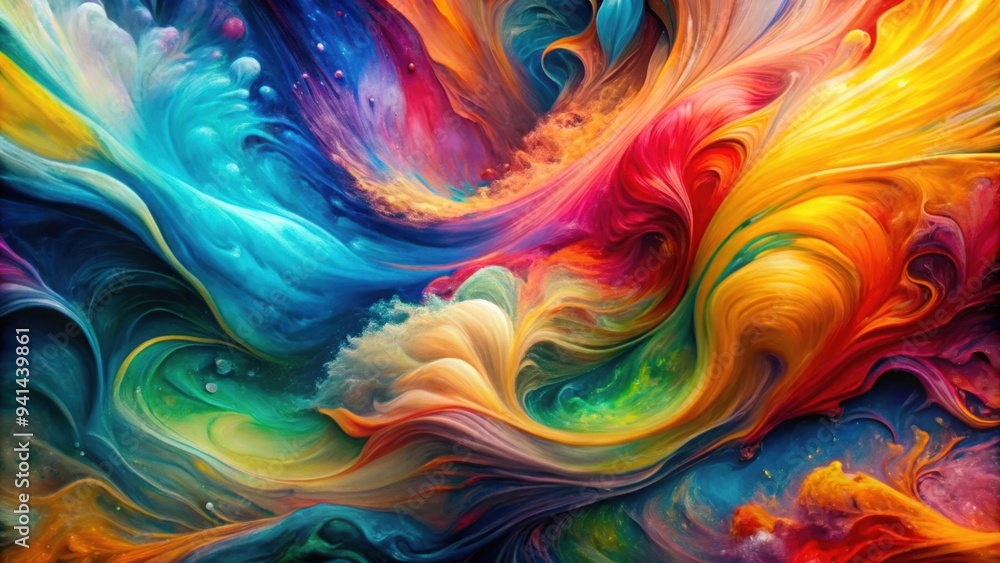 Vibrant abstract painting bursting with fluid acrylic colors and dynamic movement, abstract, painting, vibrant, colors Vibrant abstract painting bursting with fluid acrylic colors and dynamic movement, abstract, painting, vibrant, colors