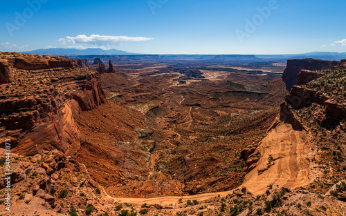 The desert area of the Island in the Sky District of Canyonlands national park in Utah USA.