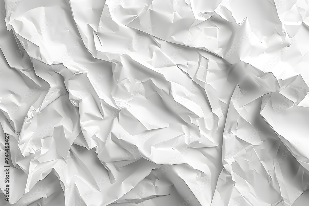 Crumpled White Paper Texture for Creative Backgrounds Crumpled White Paper Texture for Creative Backgrounds