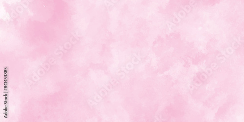 Abstract pink grunge background for cement floor texture, Ink effect light pink color shades gradient pink grunge texture, white and pink grunge watercolor background,