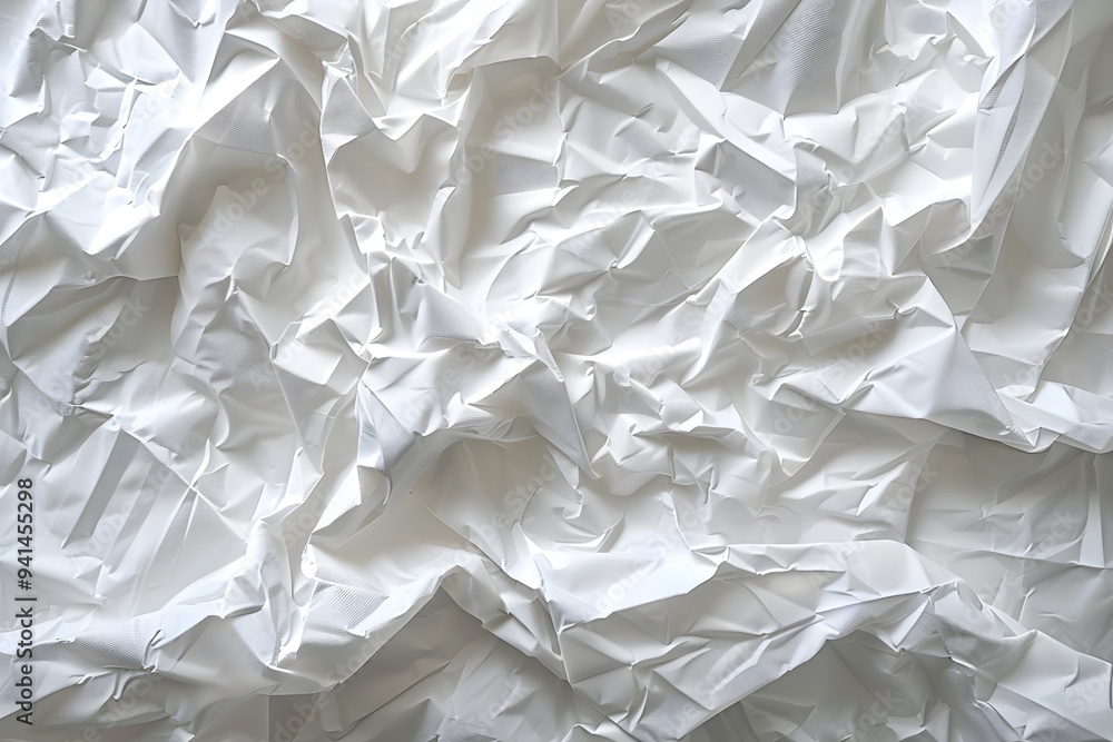 Crumpled White Paper Texture for Creative Backgrounds Crumpled White Paper Texture for Creative Backgrounds