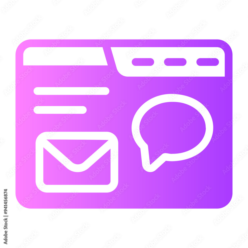 contact page gradient icon contact page gradient icon
