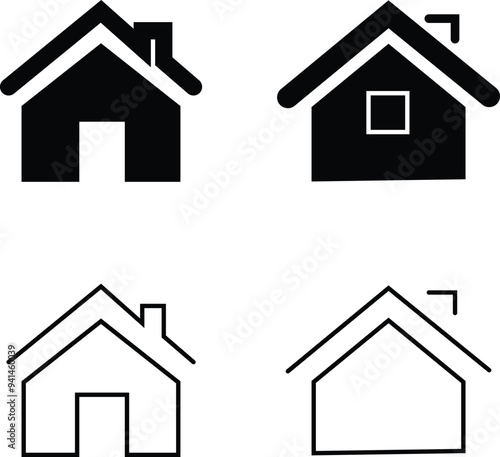 Web home icon for apps and websites, House icon, Home sign in circle or Main page icon. Home Flat Icon. Pixel Perfect. For Mobile and Web.