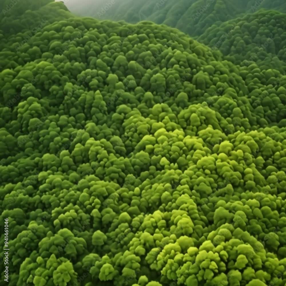Aerial shot of a dense tropical rainforest.
Aerial shot of a dense tropical rainforest.