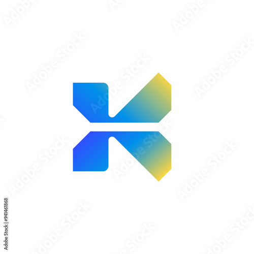 Free Download K Letter with Butterfly Wings, Spa and Wellness Technology Logo Design Vector - GFXLoad