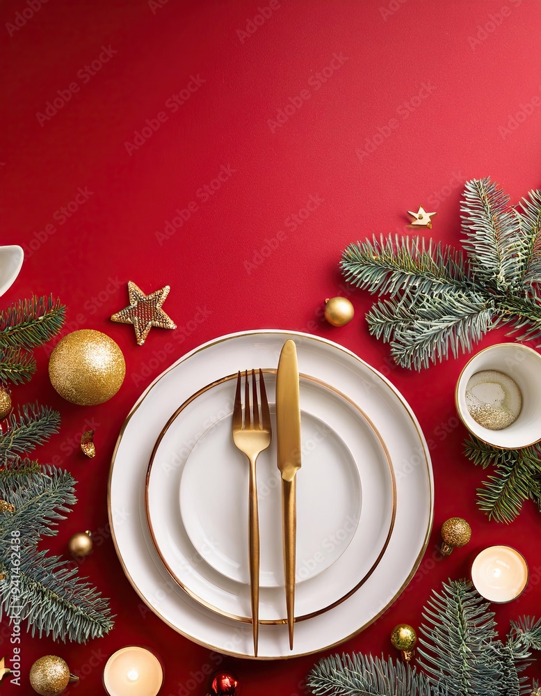 New Year's family dinner table arrangement New Year's family dinner table arrangement
