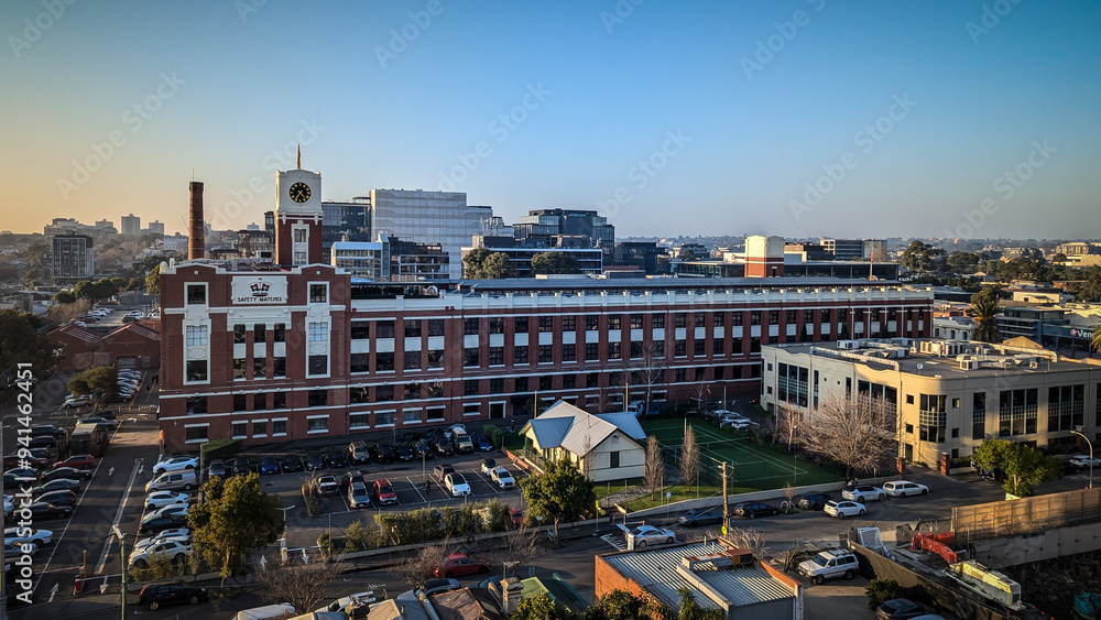Obraz premium View towards Melbourne from Cremorne in Australia