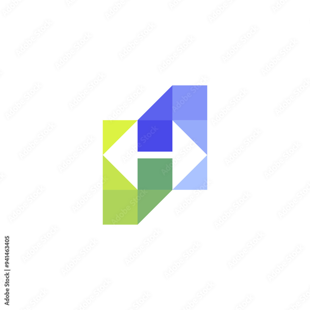 HS Monogram Prism Square Pixel Logo with Dual Arrows Design Vector HS Monogram Prism Square Pixel Logo with Dual Arrows Design Vector