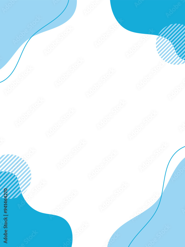 青い流体シェイプの背景イラスト素材 flat hand drawn fluid blue shapes background.Cute abstract shapes.Vector loose frame. 青い流体シェイプの背景イラスト素材 flat hand drawn fluid blue shapes background.Cute abstract shapes.Vector loose frame.