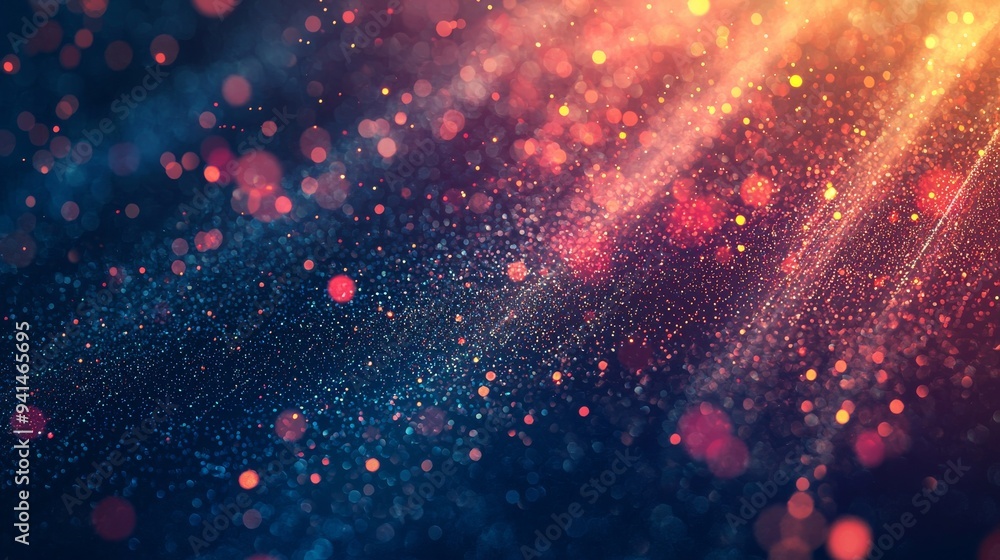 Abstract Blue and Red Bokeh Lights Background Abstract Blue and Red Bokeh Lights Background