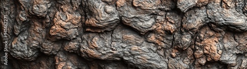 Textured Tree Bark Detail, vivid close-up of tree bark showcasing intricate patterns, soft pastel backdrop enhances visual appeal, ample space for text integration