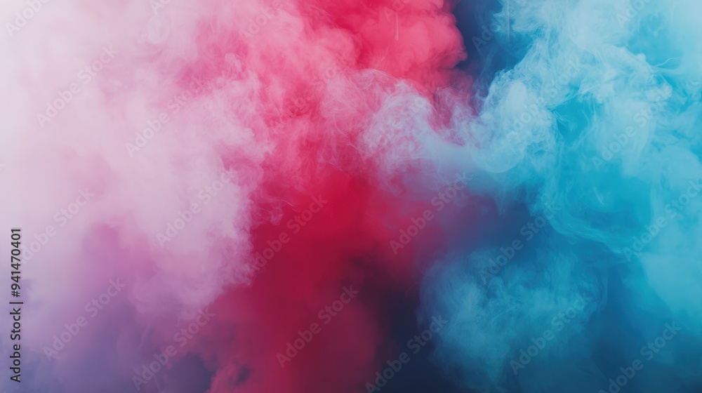 Abstract Background of Pink and Blue Smoke, Colorful Swirling Vapor Creating Artistic Texture and Patterns Abstract Background of Pink and Blue Smoke, Colorful Swirling Vapor Creating Artistic Texture and Patterns