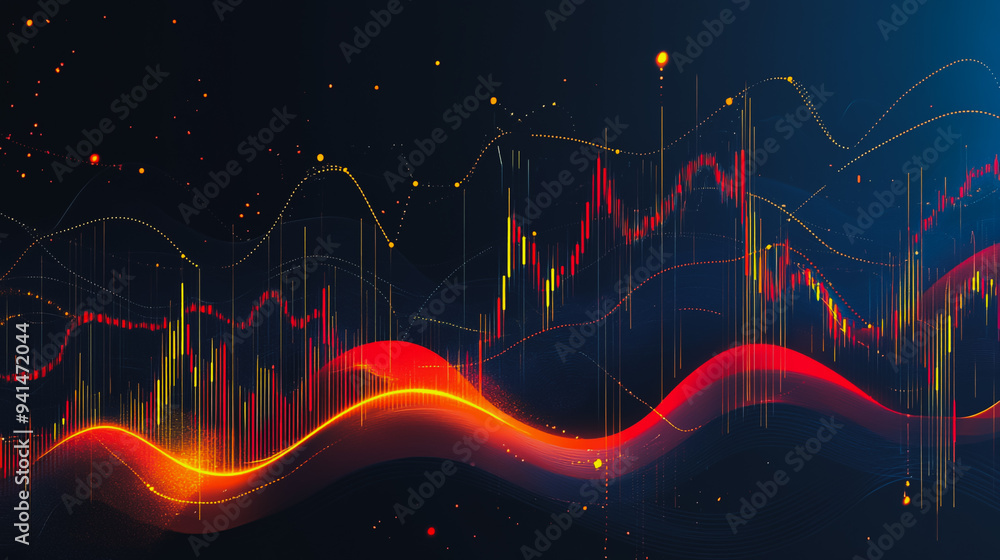 Charts and graphs with statistics for innovation Digital analyzes business potential and predicts future developments in the company's growth. Abstract black background Charts and graphs with statistics for innovation Digital analyzes business potential and predicts future developments in the company's growth. Abstract black background