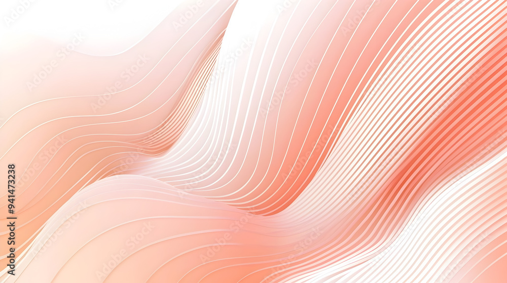 Abstract pink background with wavy lines, light white and fade orange style, flat view, vector illustration, simple, high resolution, minimalist background, bright and airy Abstract pink background with wavy lines, light white and fade orange style, flat view, vector illustration, simple, high resolution, minimalist background, bright and airy