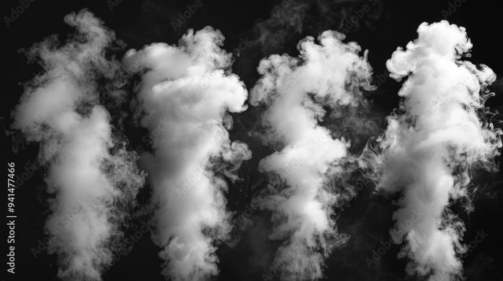 A black and white photo of smoke rising from a chimney, often used in historical or vintage-themed settings A black and white photo of smoke rising from a chimney, often used in historical or vintage-themed settings