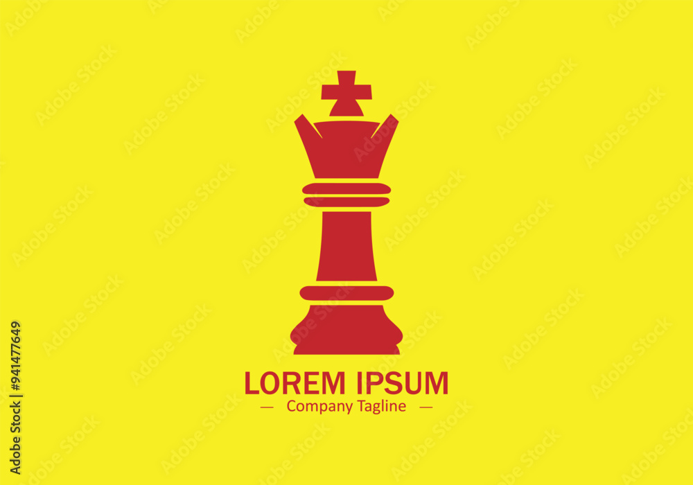 Minimal abstract logo of Trophy icon vector design on yellow background Minimal abstract logo of Trophy icon vector design on yellow background