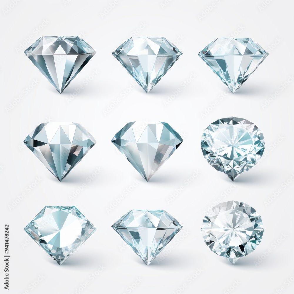 A Stunning and Vibrant Collection of Beautiful Colorful Gems and Exquisite Diamonds A Stunning and Vibrant Collection of Beautiful Colorful Gems and Exquisite Diamonds