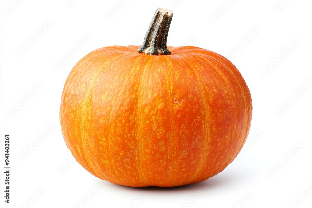 Single pumpkin on a white background Single pumpkin on a white background
