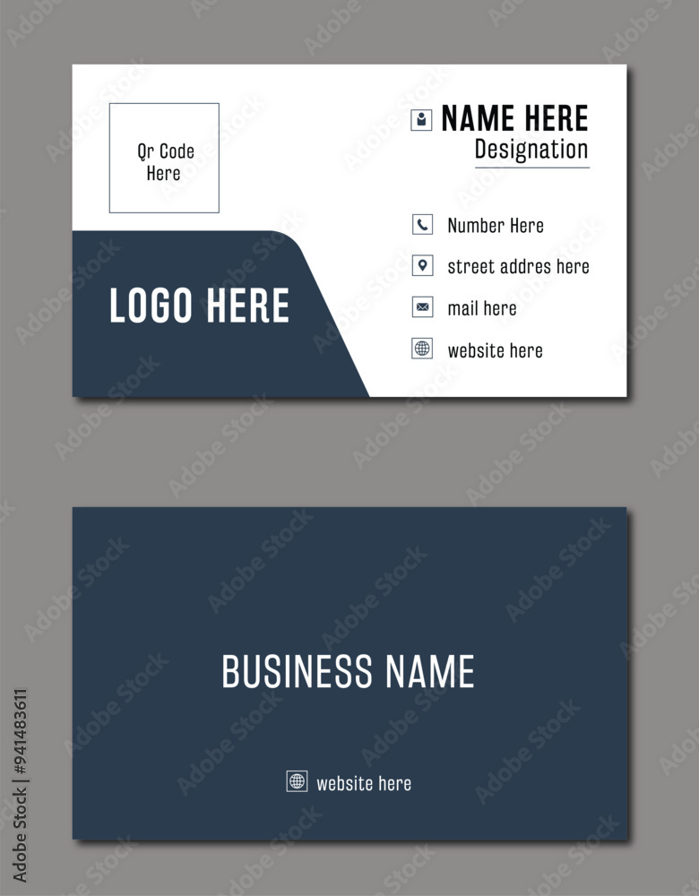 a vector template of modern ,creative ,clean and simple business card with clean concept a vector template of modern ,creative ,clean and simple business card with clean concept