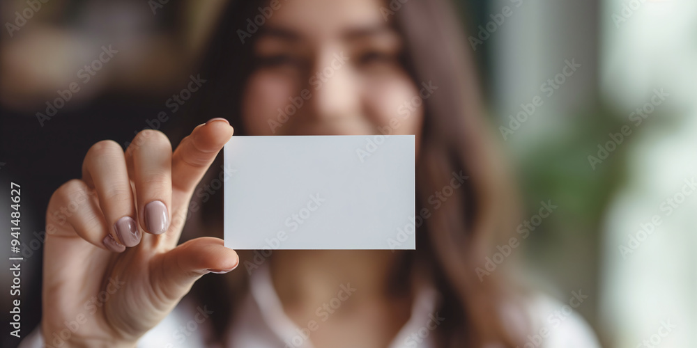 person holding blank business card person holding blank business card