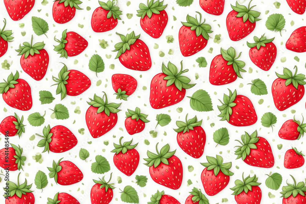 strawberry cute pattern background strawberry cute pattern background