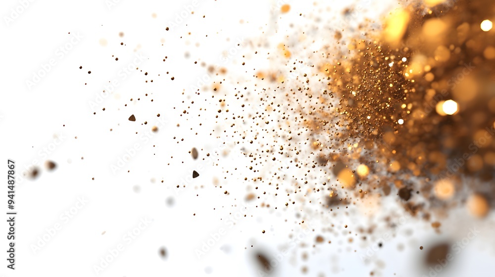 CG Render of Floating Particles: A swirl of tiny, glowing CG particles suspended in mid-air, contrasted against a pure white background.
CG Render of Floating Particles: A swirl of tiny, glowing CG particles suspended in mid-air, contrasted against a pure white background.