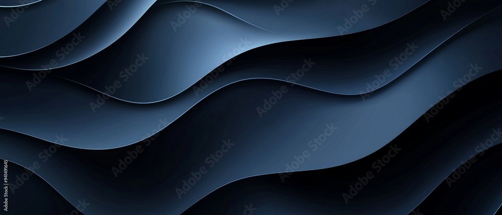 Abstract Dark Blue Wavy Background Modern Design Geometric Shapes Abstract Dark Blue Wavy Background Modern Design Geometric Shapes