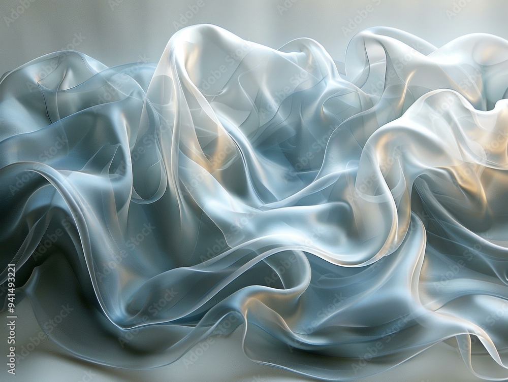 Obraz premium Abstract Art, Soft Textures, Watercolor Painting