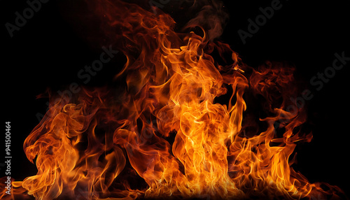 fire flames black intense fire flames dancing dark black background