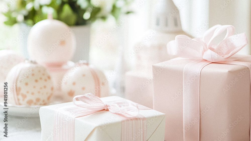 Baby shower or baby welcoming celebration at home, party decor and holiday decoration idea Baby shower or baby welcoming celebration at home, party decor and holiday decoration idea